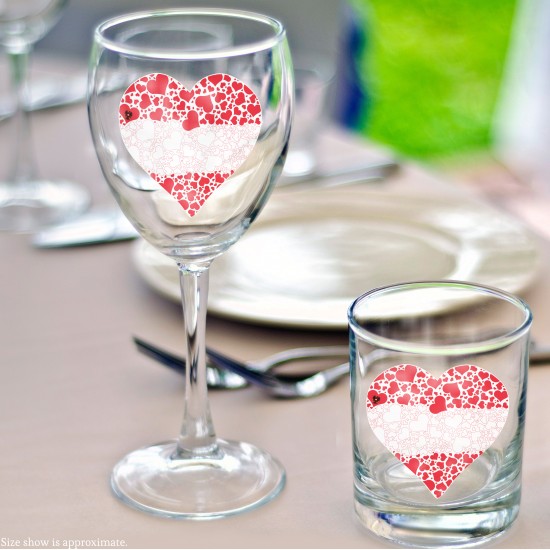 Celebrate Heritage - Austria Heart of Hearts Vinyl Decal