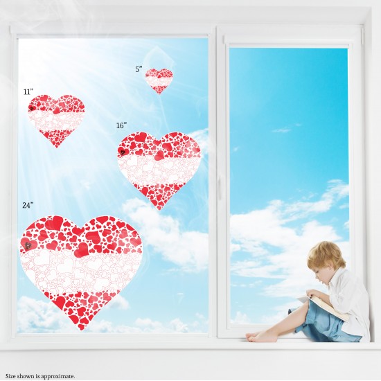 Celebrate Heritage - Austria Heart of Hearts Static Cling Decal