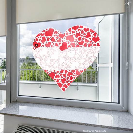Celebrate Heritage - Austria Heart of Hearts Static Cling Decal