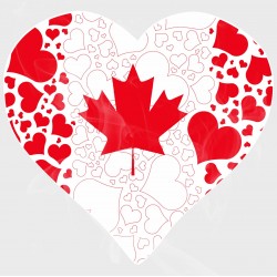 Celebrate Heritage - Canada Heart of Hearts Vinyl Decal