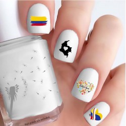 Celebrate Heritage - Colombia Nail Decals