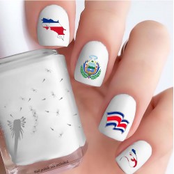 Celebrate Heritage - Costa Rica Nail Decals