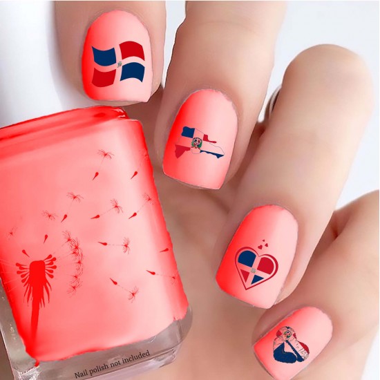 Celebrate Heritage - Dominican Republic Nail Decals