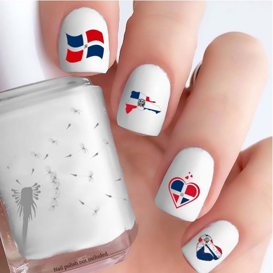 Celebrate Heritage - Dominican Republic Nail Decals