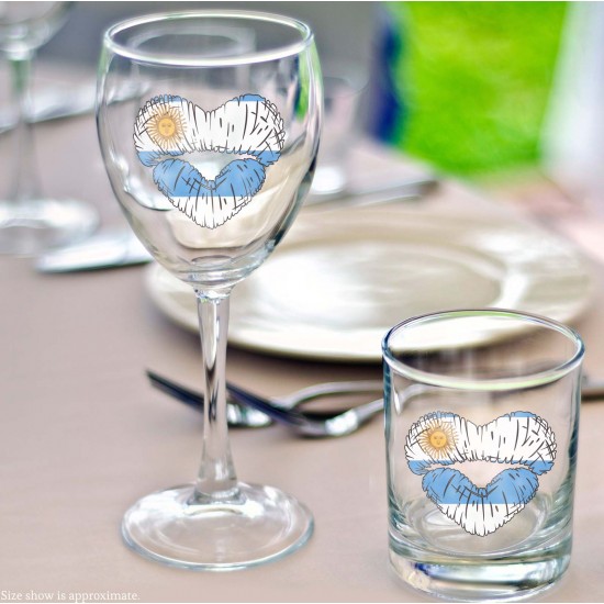 Celebrate Heritage - Argentina Lip Heart Vinyl Decal