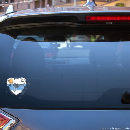 Celebrate Heritage - Argentina Lip Heart Vinyl Decal