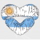Celebrate Heritage - Argentina Lip Heart Vinyl Decal