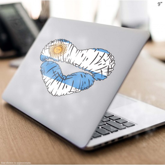 Celebrate Heritage - Argentina Lip Heart Vinyl Decal