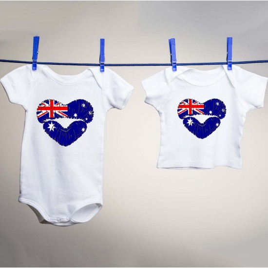 Celebrate Heritage - Australia Lip Heart Vinyl Iron-On Decal