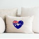 Celebrate Heritage - Australia Lip Heart Vinyl Iron-On Decal