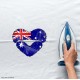 Celebrate Heritage - Australia Lip Heart Vinyl Iron-On Decal