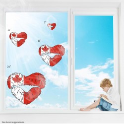 Celebrate Heritage - Canada Lip Heart Static Cling Decal